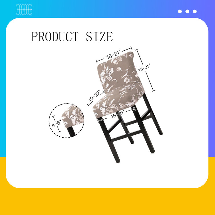 Bar Stool Cover Counter Stool Pub Chair Slipcover For Dining Room Velvet Barstool Protector Covers Parson Set 4 Thick Soft Modern Style Deep Teal 4